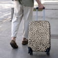 thumbnail image 3 of Black and Tan Leopard Print Luggage Cover Fashion Suitcase Cover Baggage Covers Fit 25-28 Inch Luggage (Go Travel), 3 of 5
