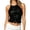 A1 Black, variant on BODOAO Women's Sequin Halter Crop Top Sleeveless Sparkly Tank Shirt, Slim Fit Shimmer Camisole for Party Club Night Out Concert Festival Rave Outfits Black L