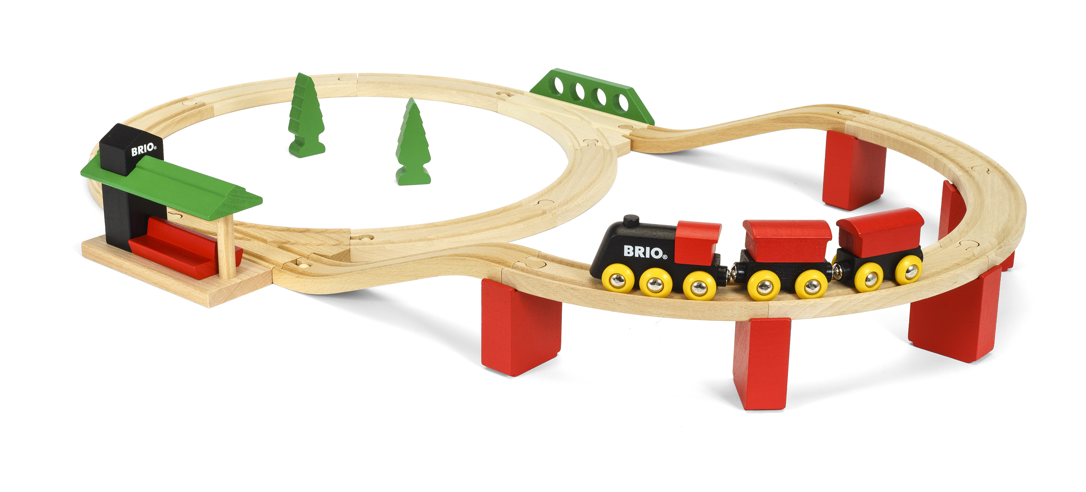 BRIO World Classic Deluxe Wooden Railway Train Set - Ages 2+ - image 2 of 4