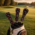 thumbnail image 5 of Yuyamidu Cute Cherry Golf Club Headcover Waterproof Golf Head Protective Cover PU Leather Driver Fairway Wood Hybrid Head Cover, 5 of 7