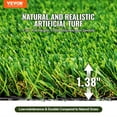 thumbnail image 2 of VEVOR Artifical Grass, 3 x 5 ft Rug Green Turf, 1.38" Fake Door Mat Outdoor Patio Lawn Decoration, Easy to Clean with Drainage Holes, Perfect For Multi-Purpose Home Indoor Entryway Scraper Dog Mats, 2 of 9