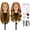 Gold Blonde, variant on LAJOLLIA Mannequin Head with 90% Human Hair, 24" Hair Doll Head for Cosmetology & Hairdresser, Real Hair Manikin Doll Styling Head, Hairdressing Training Braiding Head with Table Clamp (Off-White C)