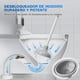 thumbnail image 3 of Juego de escobilla y Cepillo Inodoro para Baño,3 en 1 Cepillo Inodoro y Portacepillo,Escobilla Inodoro y Soporte,Cepillos y Portacepillos de Inodoro para Limpieza de baño,Kit de Cepillo de Inodoro, 3 of 7