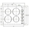 thumbnail image 2 of SUMMIT 24" Wide 230V 4-Burner Radiant Cooktop, 2 of 2