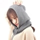 thumbnail image 4 of Qarigey Bufanda con capucha de punto para mujer, imprescindible para invierno, bufanda cálida con capucha, sombreros, gorro de punto con Sombreros Negro, 4 of 6