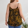 thumbnail image 5 of Fesfesfes Plus Size Tops for Women Loose Sleeveless Sling Tops Elegant Floral Print Camisole Blouse Summer Casual Straped Tank Tops, 5 of 9
