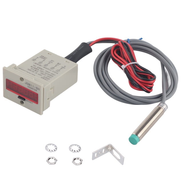 Contador electrónico digital BERM para objetos metálicos con panel de inducción de contacto y reinicio JDM11‑6HAC220V