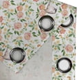 thumbnail image 4 of Ambesonne Floral Grommet Curtain, Flower Petals Blossoms, 50" x 72", Coral Fern Green White, 4 of 6
