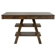 thumbnail image 4 of Ferrara Walnut 2-Drawer Counter Height Table, 4 of 6