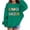 Green, variant on KAUOD First Day of School Sweatshirt Girls Boys Kindergarten Crewneck Sweatshirts Oversized Drop Shoulder Top Letter Graphic Shirt