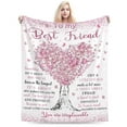 thumbnail image 6 of Best Friend Birthday Gifts, Gifts for Best Friend Women, Bestie Gifts Blanket BFF Gifts, Soul Sister Graduation Gifts Ideas for Women, Friendship Unique Gifts, My Best Friend Blanket 50x40, 6 of 6