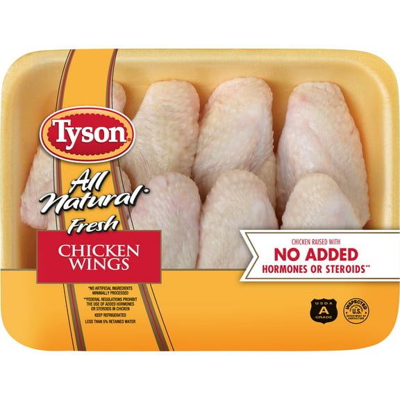 Tyson All Natural Fresh Chicken Wings, 1.75 - 2.75 lb Tray