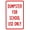 Warning Sign 4, variant on Dumpster for School Use Only Prosecuted Sign 8"x12" - Prohibition Security Metal for Business Home Garage Street Wall