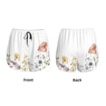 thumbnail image 3 of Gukieu Watercolor Floral Print Women's Sports Shorts with Drawstring Elastic Waistband for Running, Yoga, Fitness-XX-Large, 3 of 7