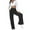 Black, variant on Elainilye Fashion Pants for Women Comfortable Solid Color Pocket Casual Flared Pants Trousers Long Pants,Gray