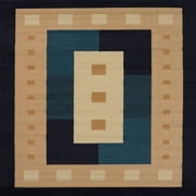 United Weavers Brunswick Ellis Contemporary Border Area Rug, Navy, 5'3 x 7'6