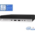 thumbnail image 2 of HP ProDesk 600 G5 Mini PC, Intel Core i7-9700T Upto 4.3GHz, 8GB RAM, 256GB NVMe SSD, HDMI, DisplayPort, Wi-Fi, Bluetooth, Windows 10 Pro, 2 of 7