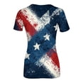 thumbnail image 4 of Women's 250th Anniversary USA Shirt 4th of July Shirts America 250 Merchandise Multicolor Patriotic Graphic Crew Neck Tee Independence Day Top, 4 of 5