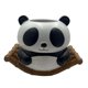 thumbnail image 2 of Hot6sl Ofertas de La Semana Bonita Maceta de Resina con Forma de Panda Que Se Balancea para Decorar La Mesa Del Balcón Del Jardín con Orificios de Drenaje y Tapones., 2 of 6