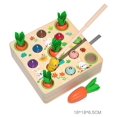 thumbnail image 1 of Juguete de madera para tirar de zanahoria, desarrollo de inteligencia para bebés, dos en uno, 1 of 2