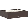 thumbnail image 3 of vidaXL 2 Piece Garden Lounge Set with Cushions Poly Rattan Brown, 3 of 5