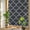 Black, variant on Rainbow Window Privacy Film, White Moroccan Static Cling Window Film PVC, Boho Morocco Geometric Quatrefoil Grid No Glue UV Blocking Glass Covering, Removable Stained Glass Sticker 17.7''x39.3''