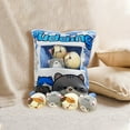 thumbnail image 5 of Cartoon Bag Doll Plush Toy Creative Office Pillow, Cute Cat Pudding Design With Hidden Little Cat Dolls In Transparent Window, Soft And Comfortable For Daily Use As Pillow Or, 5 of 5