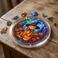 thumbnail image 5 of Halloween Sun Catcher for Window Hanging, 8 Styles Stained Glass Acrylic Puzzle Suncatcher for Windows Wall Car, Spooky House Warming Gift for Family Friends by MPOISVA, 5 of 7