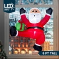 thumbnail image 2 of Papá Noel Joiedomi inflable navideño para escalar, 1,8 m, LED, 2 of 7