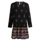 thumbnail image 4 of Vestido vintage para mujer, vestido bohemio de manga larga con cuello redondo Romacci Vestido, 4 of 7