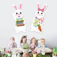 thumbnail image 7 of YIBAGA Easter Outdoor Decor, Easter Large Bunny Yard Signs w/ Metal Stakes 2Pcs, 32in Happy Easter Sign for Yard Lawn Garden Party Decor, 7 of 7