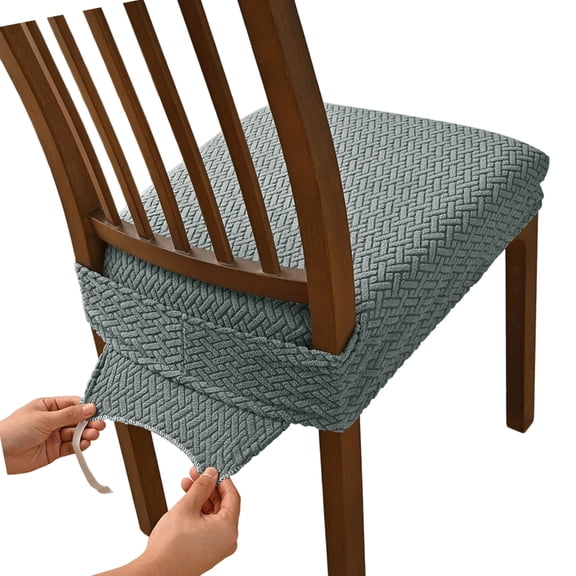 Pack Of 4 Secures Fit Chair Seat Covers Antislip Elastic Band Seat Cushions Cover