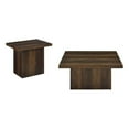 thumbnail image 1 of Coaster Devar 2-piece Square Engineered Wood Coffee Table Set in Dark Pine, 1 of 15