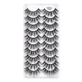 thumbnail image 1 of Pestañas, paquete múltiple, pestañas postizas de visón, volumen, finas, pares, estilo 8D, pestañas postizas, ojos de visón, 10 pares de pestañas, paquete de pestañas dramáticas, 1 of 7