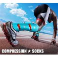 thumbnail image 3 of Chaussettes de Compression pour Femmes et Hommes Circulation (3 Paires) 15-20 mmHg Est le Meilleur Soutien pour la Course Athlétique Cyclisme, 3 of 7