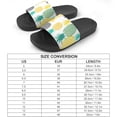 thumbnail image 2 of GZHJMY Stylish Slides for Women Men, Colorful Pineapple Fruits Soft Flexible Slip-on Sandals Slippers, 2 of 7