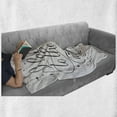 thumbnail image 6 of Ambesonne Gray Polyester Plush Throws 80" x 60", 6 of 6