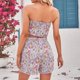 thumbnail image 5 of Mujeres Crop Top + Shorts plisado Floral Print Lady Vest + Shorts 2pcs Party Beachwear FLhrweasw Nuevo, 5 of 8
