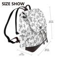 thumbnail image 2 of Fotbe Hand Drawn Turtle Mochila Bolso con Estampado para Mujer, Mochila Antirrobo de Nylon Impermeable, Bolsa Ligera de Hombro, 2 of 4