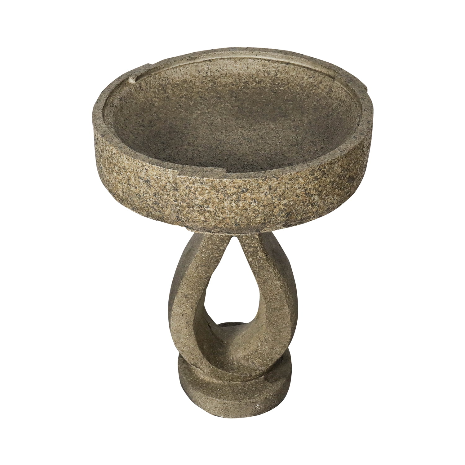 21.8”High Bird Baths for Garden - Concrete Modern Outdoor Standing Birdbath for Garden, Patio, Backyard, Lawn Decor