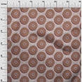 thumbnail image 3 of oneOone Polyester Spandex Brown2 Fabric Asian Block Dress Material Fabric Print Fabric By The Yard 56 Inch Wide, 3 of 4