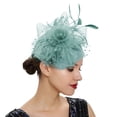 thumbnail image 4 of Feathered Headband with Mesh Hat for Women Themed Party Headpiece Hair Accesories Suitable for Prom and Party, 4 of 9