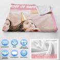 thumbnail image 5 of Personalised Blanket Custom with Picture Text Throw Blanket, Customized Photo Gift Birthday, Holiday, for Dad, Mom, Kids, Pet, Friends or Couples (1 Photo), 5 of 6