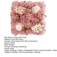 thumbnail image 6 of Hariumiu Artificial Rose Wall Panel Artificial Rose Flower Wall Panel Wedding Bridal Baby Shower Party Diy Square 3d Floral Wall Backdrop Decoration, 6 of 6
