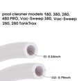 thumbnail image 6 of Professional Pool Cleaner Hose 10ft Replacement Feed Hose Pool Cleaner Flexible Hose Perfect for 280 380 180 D45 Cleaner, 6 of 10