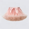 thumbnail image 2 of HAOTAGS Mini Skirt GirlsElastic Waist Solid Adjustable Tutu Skirts Orange 8-10 Years, 2 of 6
