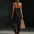 thumbnail image 3 of Favoffer Womens 2 Piece Outfits Sleeveless Solid Color Top Elastic Waist Pocketed Pants Casual Matching Sets for Daily Outdoor Travel Lounge Weekend, 3 of 8