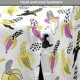 thumbnail image 4 of Banana Dog Crate Cover, Patterned Fruit Dots Lines 90's Style Plain Background, Easy to Use Pet Kennel Cover Small Dogs Puppies Kittens, 7 Sizes, Multicolor, by Ambesonne, 4 of 6