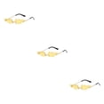 thumbnail image 4 of Gafas de sol Minnieouse Sin Marco Llama Fuego Amarillo, 4 of 6