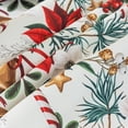 thumbnail image 6 of Joyfol Day Winter Holiday Christmas Tablecloth, Red Flowers Bells Table Cloth, Waterproof Table Cover for Xmas/Dinner Party Decoration (60 X 84 INCH,Rectangle), 6 of 6